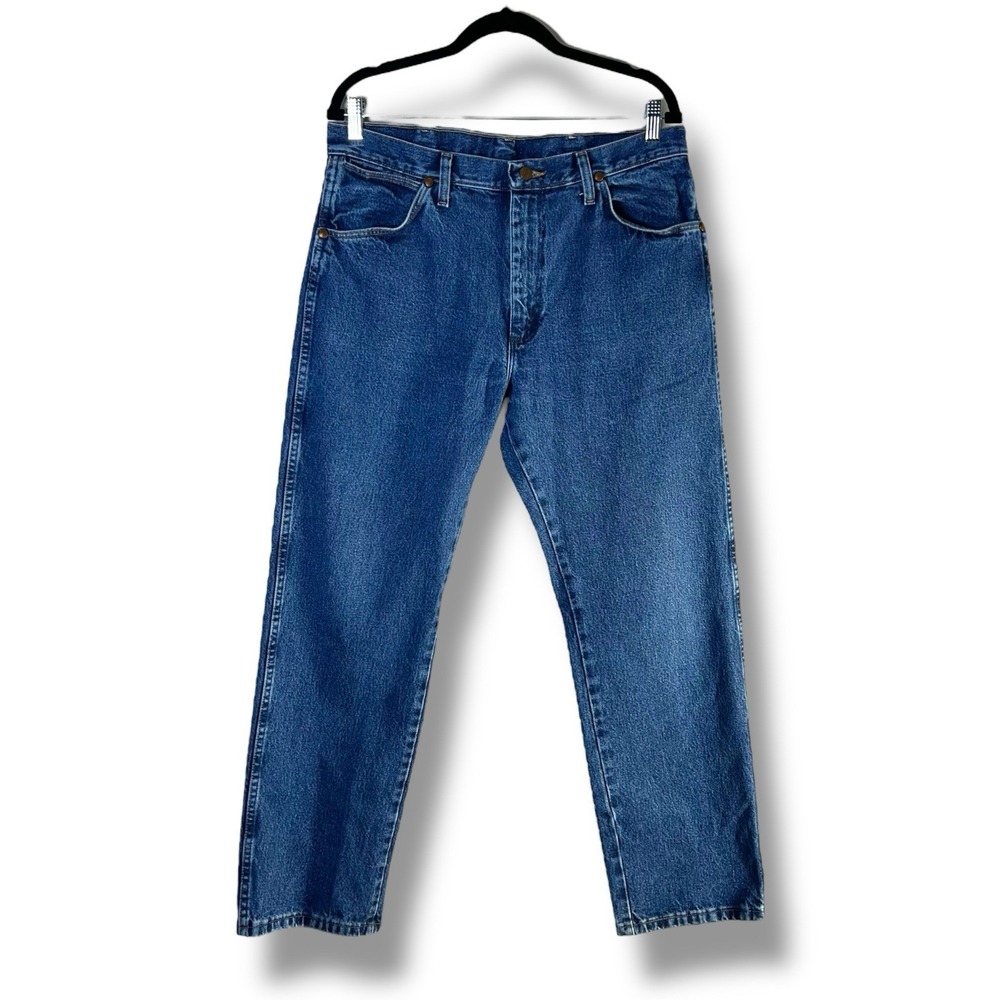 Wrangler Mens Sz 34x30 Cowboy Cut Original Fit Rodeo Barnyard Denim Jean 13MWZGK